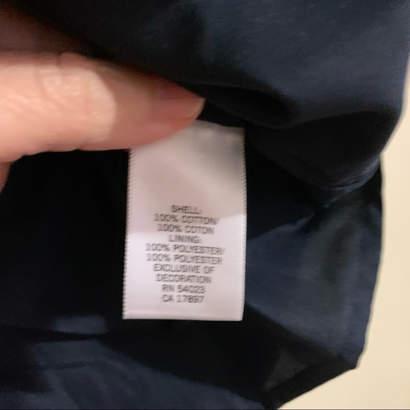 Banana Republic Blue Checked Plaid Mini/Midi Pencil Cotton Skirt. Size 12 - Picture 7 of 10